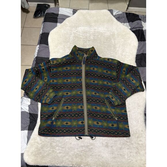 Timberland Weathergear Men's‎ Aztec Fleece Zip Up Jacket Size Large Western - Picture 1 of 7